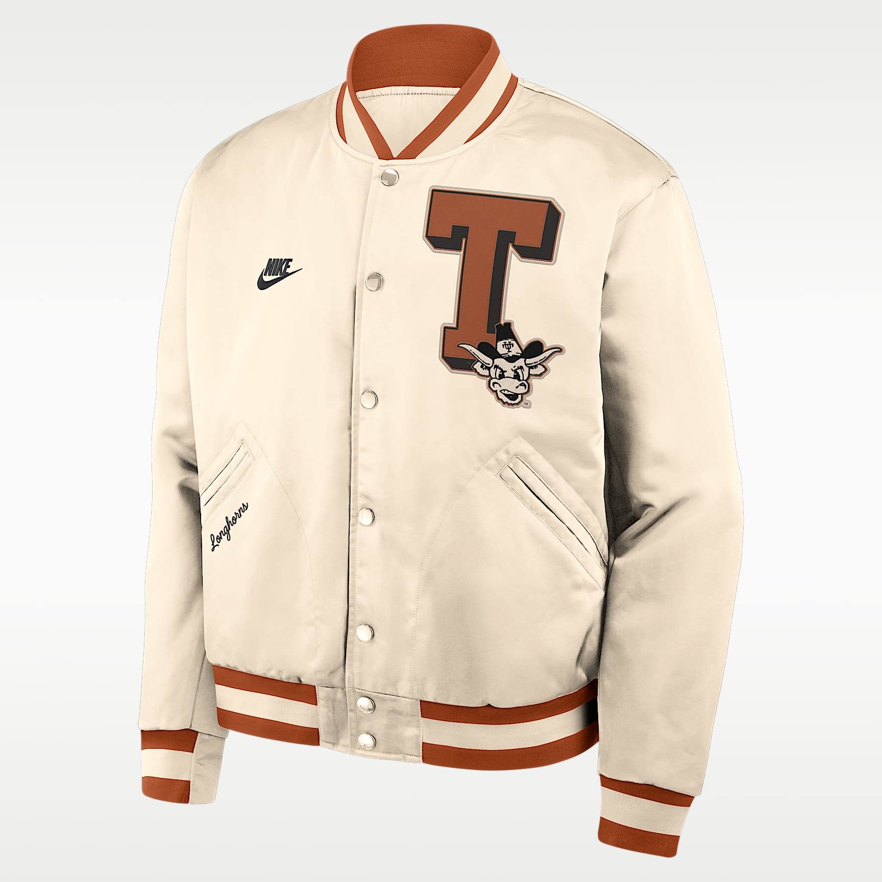 Texas Legacy Men's Nike College Full-Snap Bomber Jacket. Nike.com